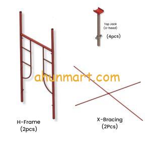 H frame scaffolding set