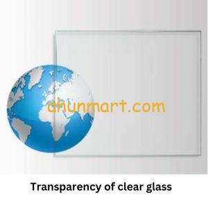 Transparency of clear glass